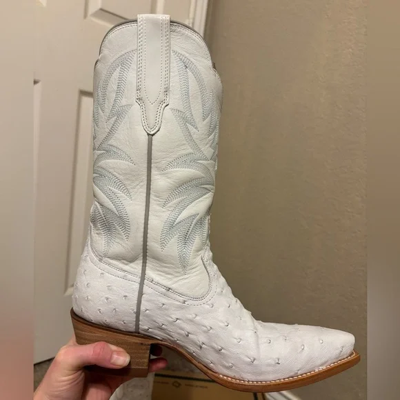 Tecovas The Sadie Snow Ostrich Size 9 - Picture 6 of 12